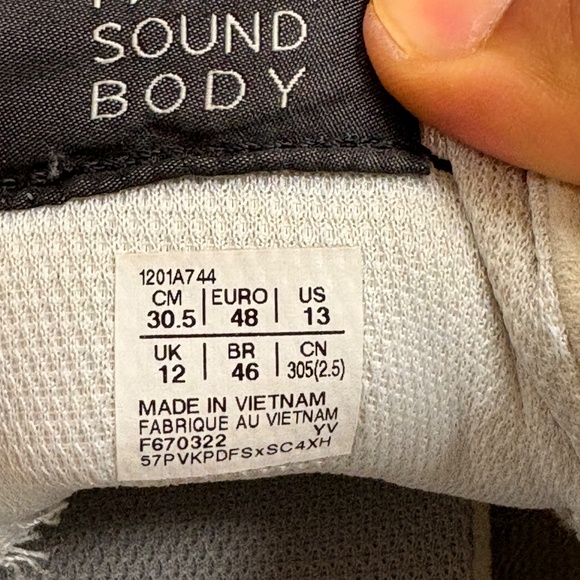 ASICS Jogger X81 Sneaker White Smoke Grey US 13 - Picture 4 of 5